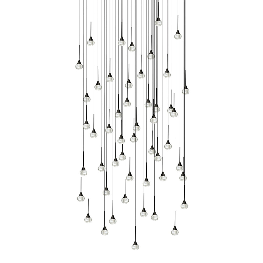 Toffee 55 Light LED Pendant Black