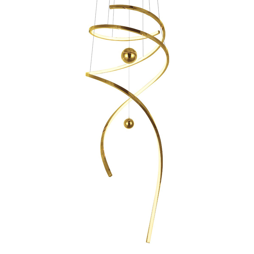 Tornado 800 LED Pendant Gold