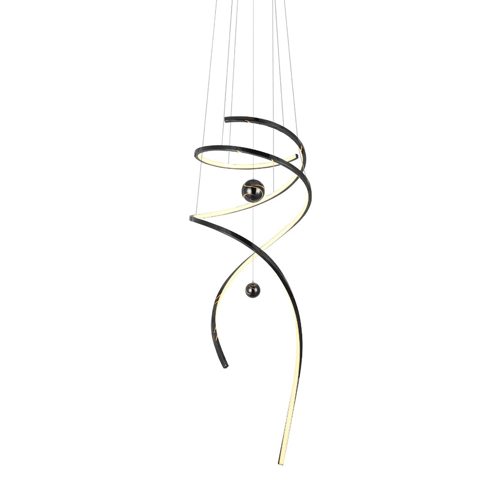 Tornado 600 LED Pendant Black
