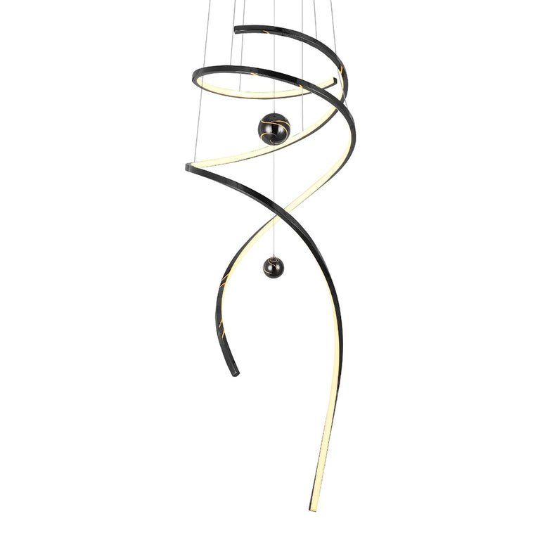 Tornado 600 LED Pendant Black