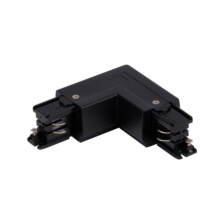 Trak 3 Circuit 240V L Shaped Right Live Joiner Black - 22166