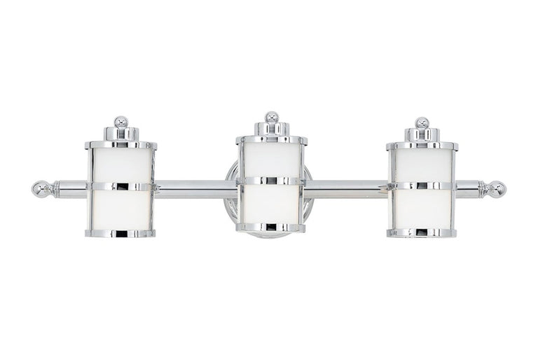Tranquil Bay 3 Light Above Mirror Light Polished Chrome - QZ/TRANQUILBAY3