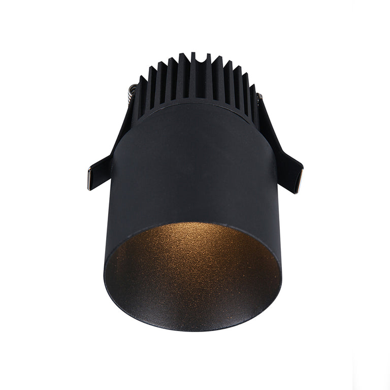 Tubo 65 High CRI 8W LED Dimmable Recessed Downlight Black