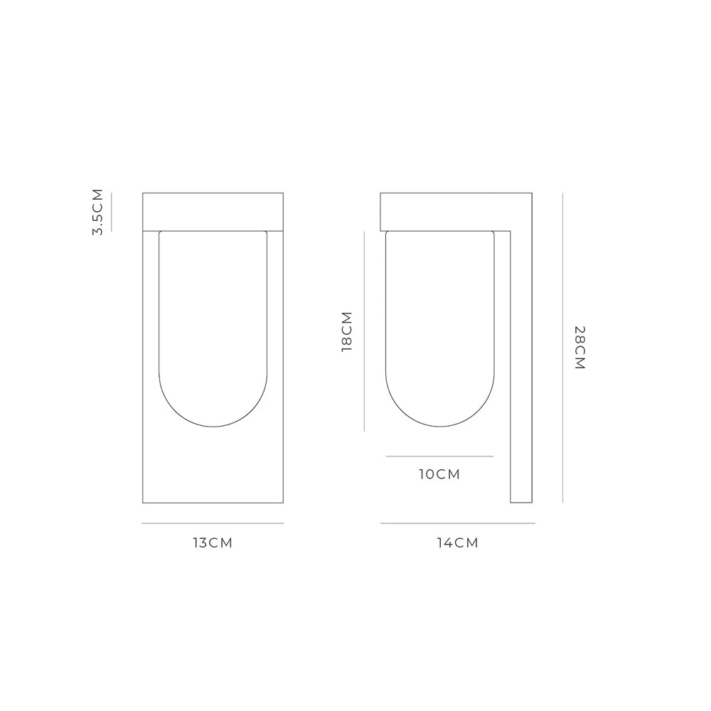 Tuva Outdoor Wall Light Old Bronze Round / Clear IP44