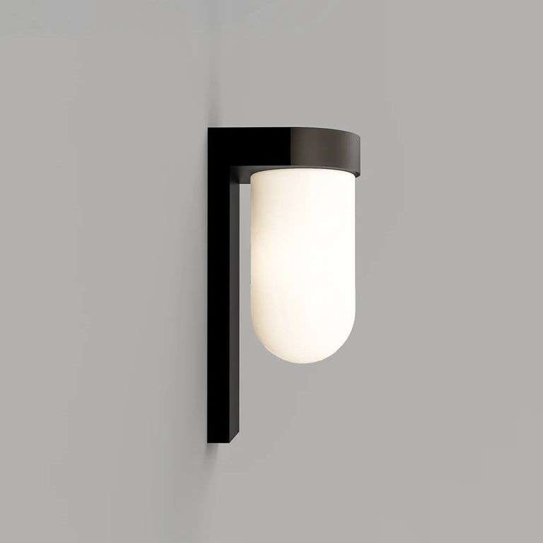 Tuva Outdoor Wall Light Old Bronze Round / White IP44