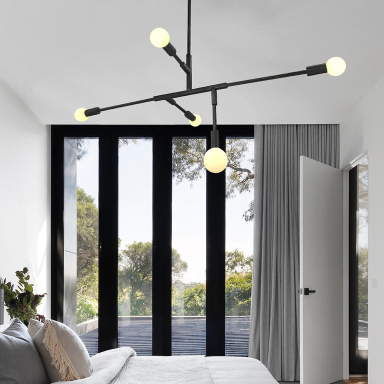 Twigg 5 Light Pendant Black