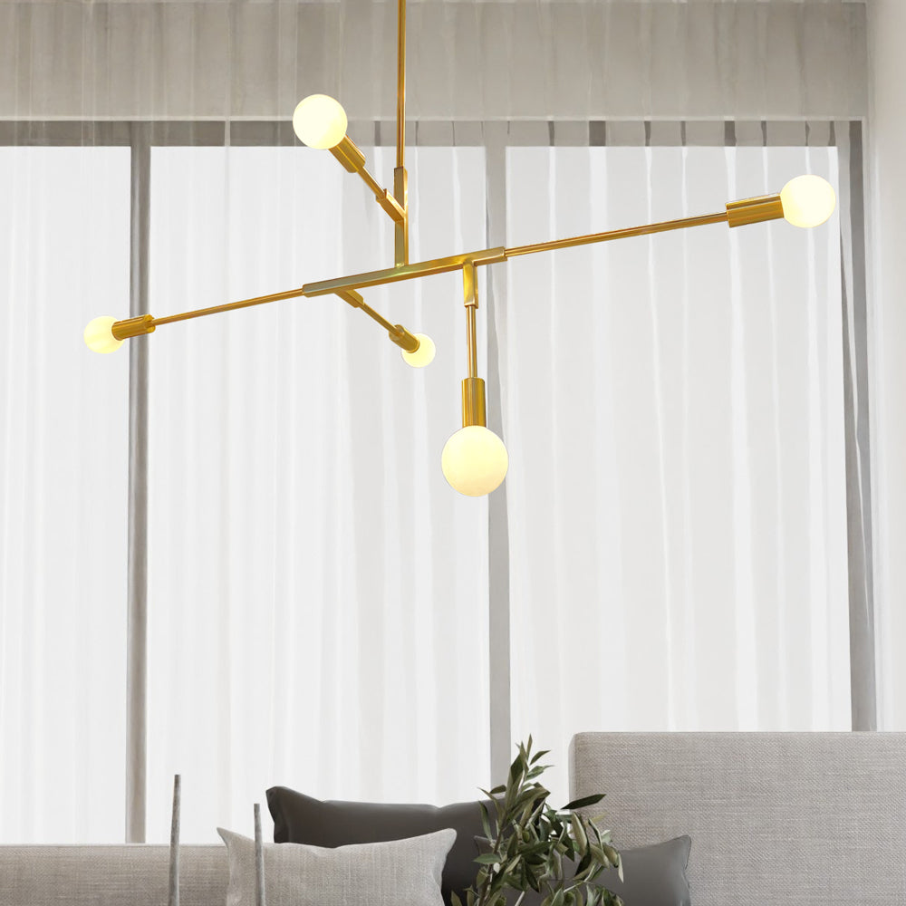Twigg 5 Light Pendant Gold
