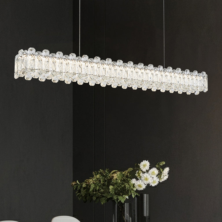 Twilight Bar Crystal LED Pendant Chrome / Tri-Colour