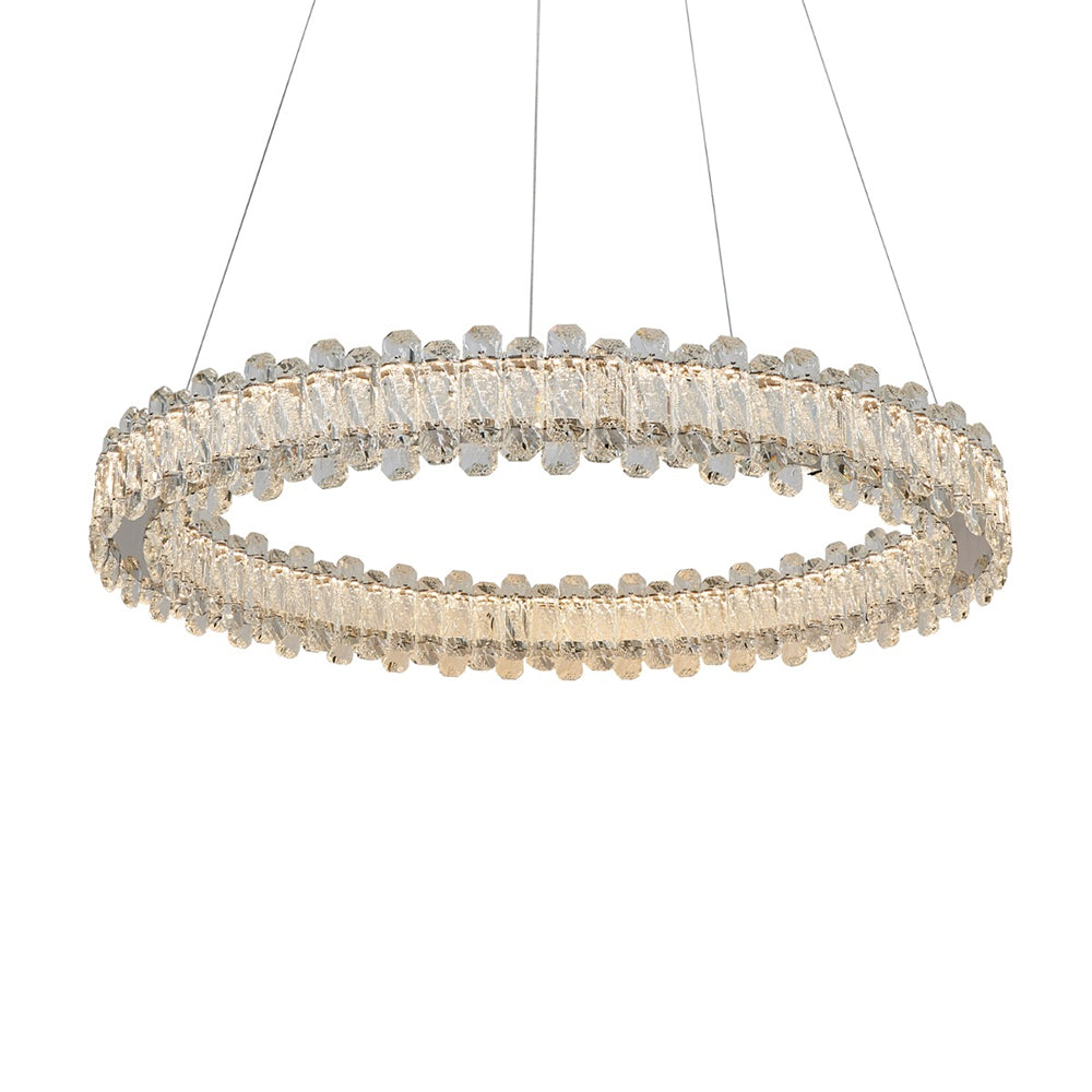 Twilight 800 Crystal LED Pendant Chrome / Tri-Colour