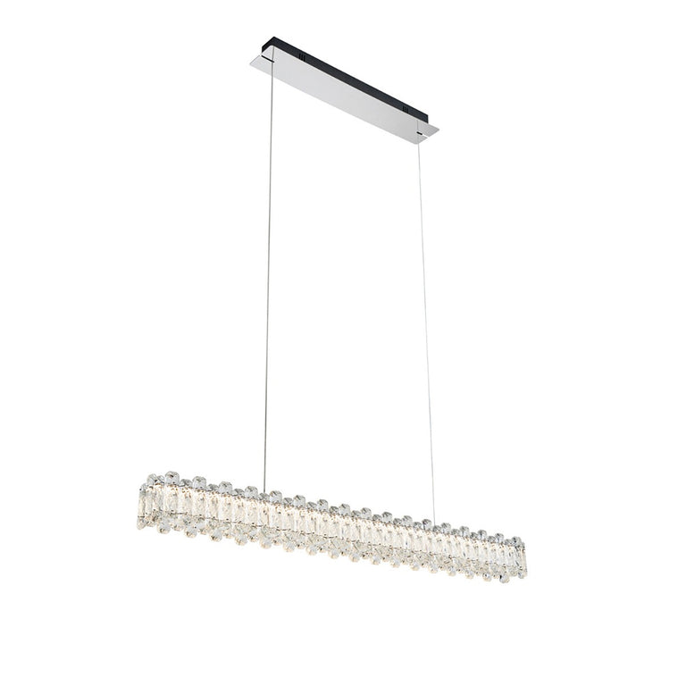 Twilight Bar Crystal LED Pendant Chrome / Tri-Colour