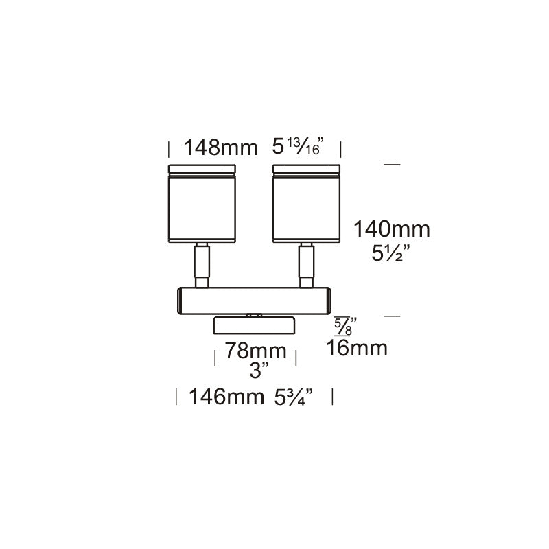 Twin Wall Spot 12V / 24V Copper - TWS/COP