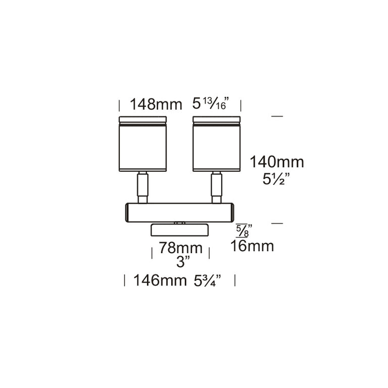Twin Wall Spot 12V / 24V Copper - TWS/COP