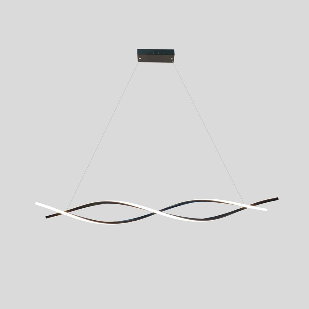 Twirl 1500mm 60W LED Pendant Black / Cool White