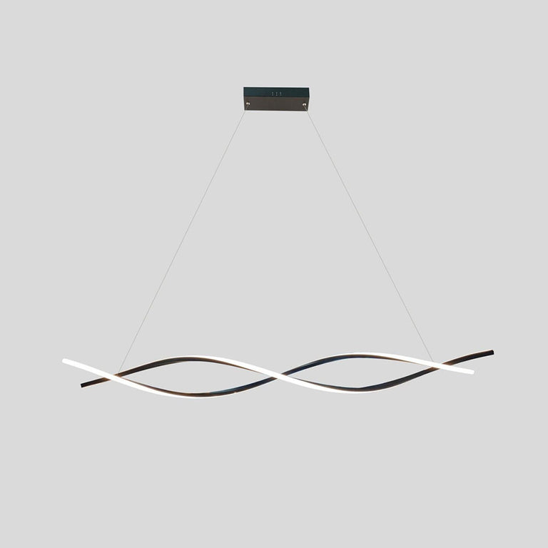 Twirl 1500mm 60W LED Pendant Black / Cool White