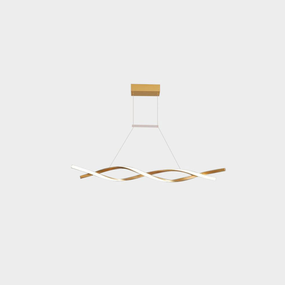 Twirl 1500mm 60W LED Pendant Gold / Cool White