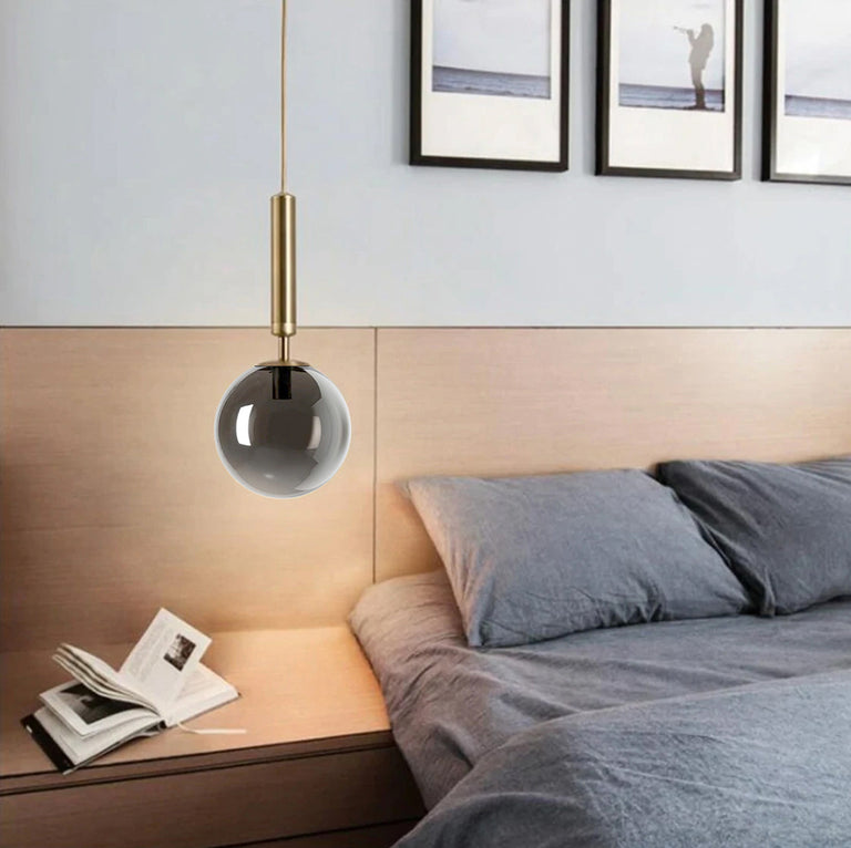 Victoria 150mm Pendant Gold / Smoke