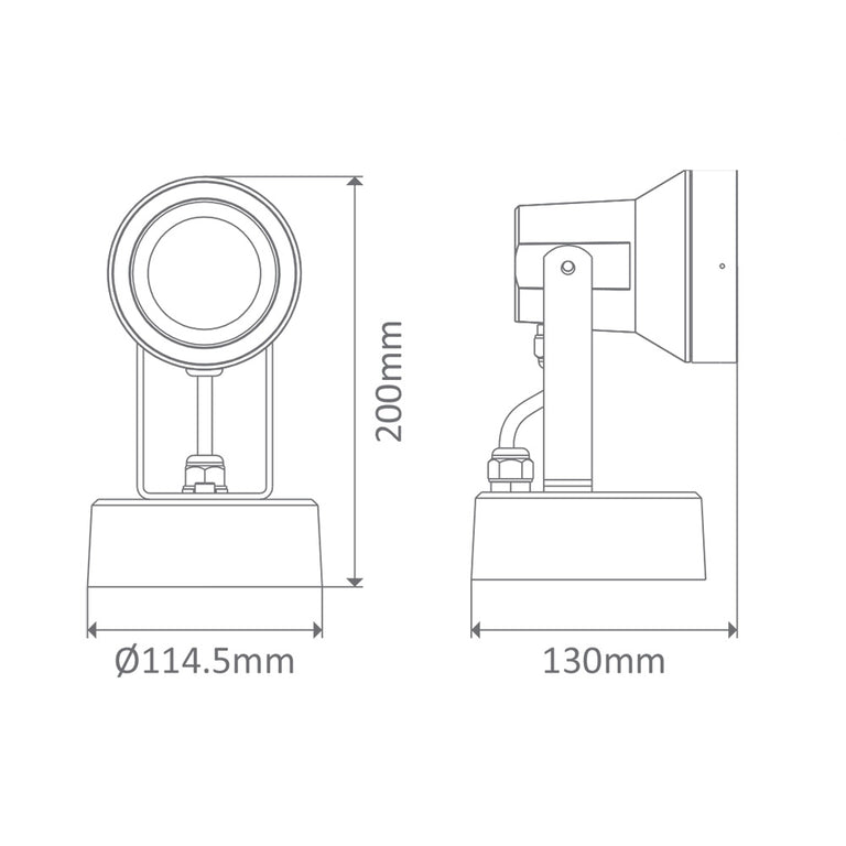 Vision 9W Adjustable LED Spotlight White / White - 19613