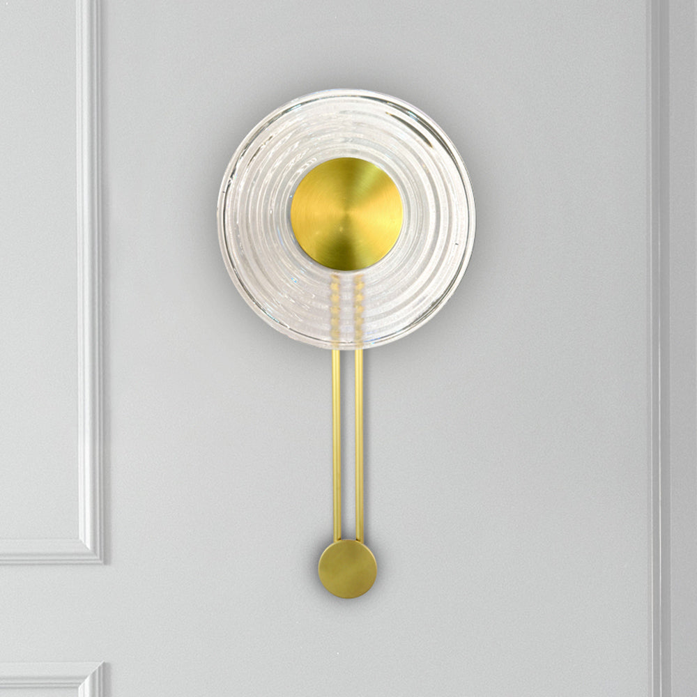 Whirl Tall 280 LED Wall Light Brass