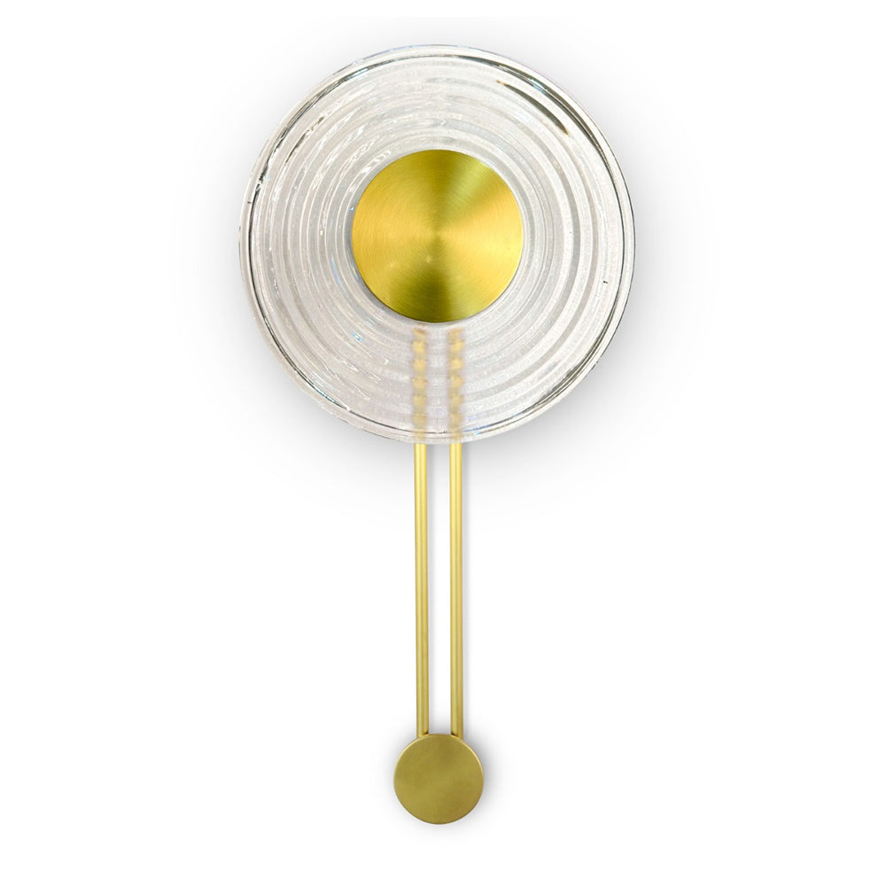 Whirl Tall 280 LED Wall Light Brass