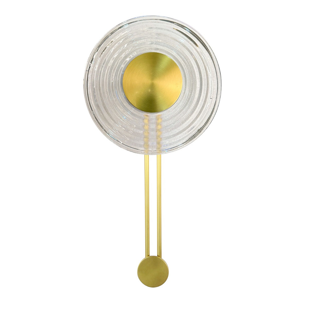 Whirl Tall 280 LED Wall Light Brass