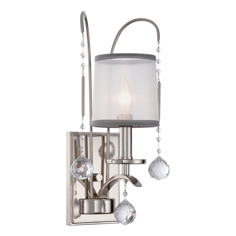 Whitney 1 Light Wall Light Imperial Silver - QZ-WHITNEY1
