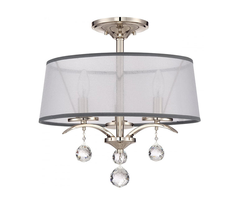 Whitney Semi Flush Imperial Silver - QZ-WHITNEY-SF