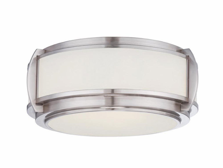 Wilkinson 3 Light Flush Light Brushed Nickel - OZ/WILKINSON/F