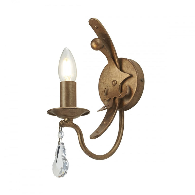Windsor 1 Light Wall Light Gold Patina - WINDSOR1-GOLD