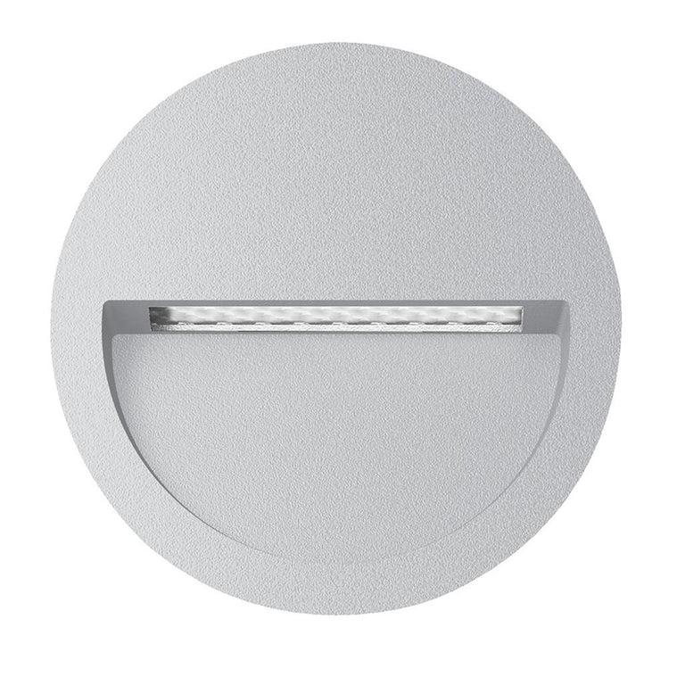 Zac-4 4W LED 240V Round Recessed Light Silver / Warm White - 19731