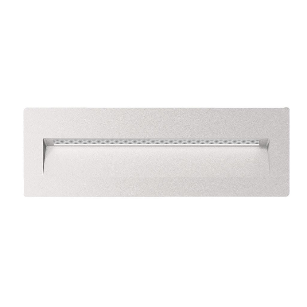 Zac-8 8W LED 12V DC Rectangular Recessed Brick Light White / White - 19793