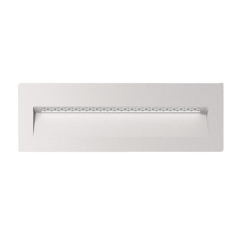 Zac-8 8W LED 12V DC Rectangular Recessed Brick Light White / White - 19793