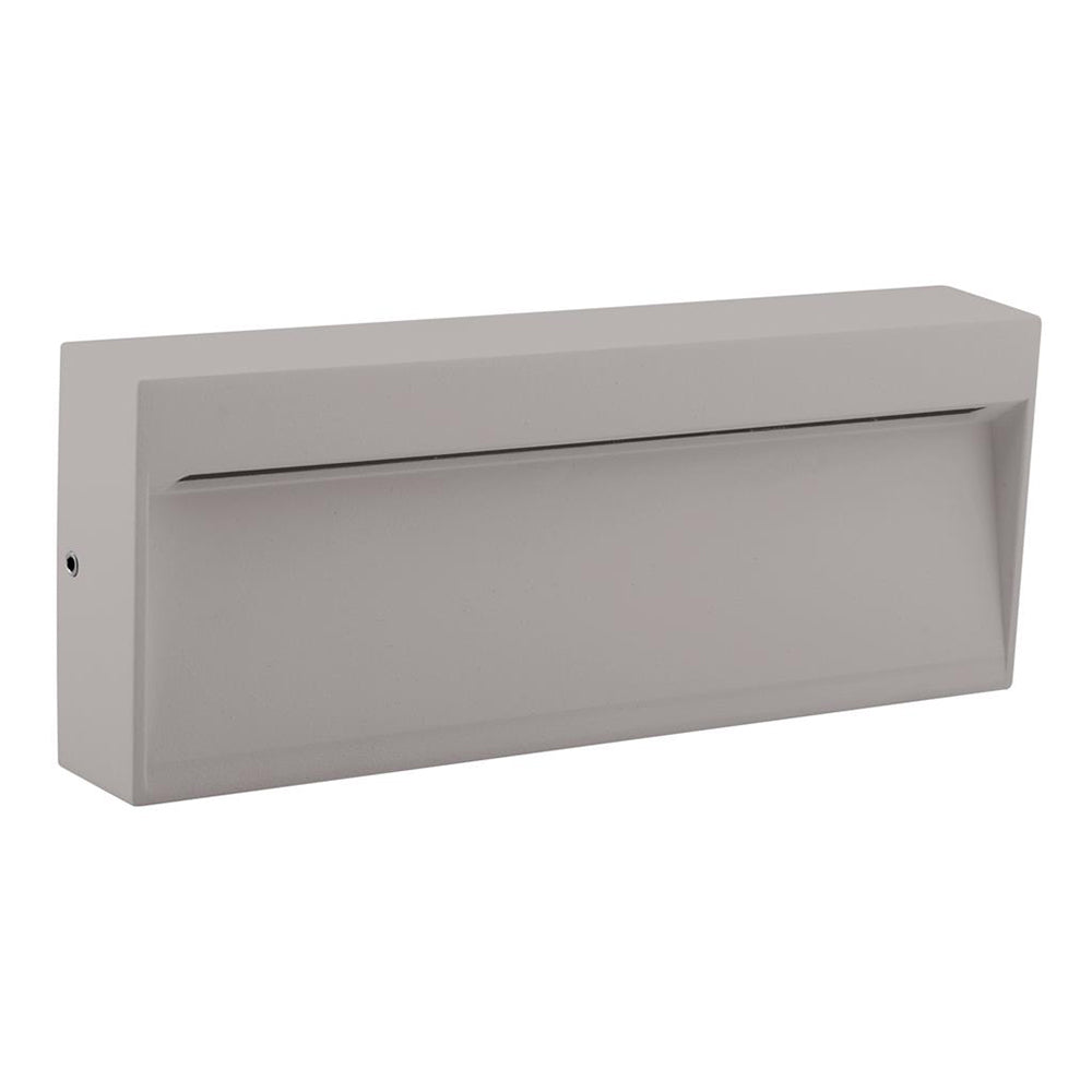 Zeke Wide 8W 240V LED Surface Mounted Step Light Silver / White - 19713