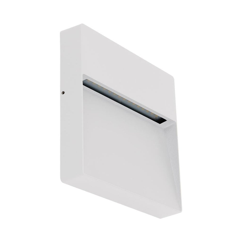 Zeke 9W 12V DC Square LED Wall Light White / White - 19877