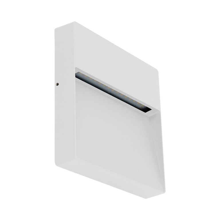 Zeke 9W 12V DC Square LED Wall Light White / White - 19877