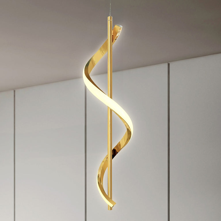 Ziggy 1 Light LED Pendant Gold