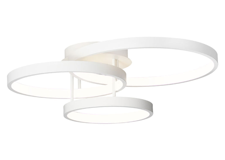 Zola 84W Dimmable LED Semi-Flush Mount Light White / Warm White - ZOLA3WHT