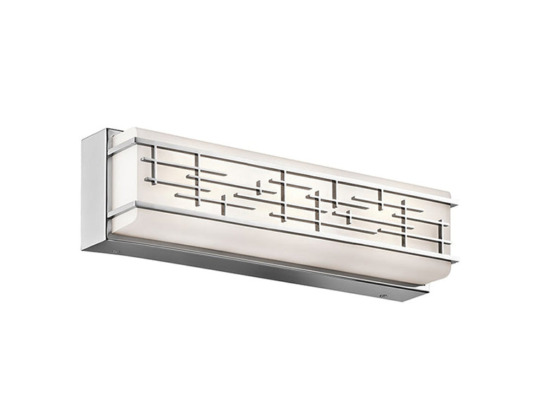 Zolon 21W LED Medium Bathroom Wall Light Polished Chrome / Warm White - KL/ZOLON/M/BATH