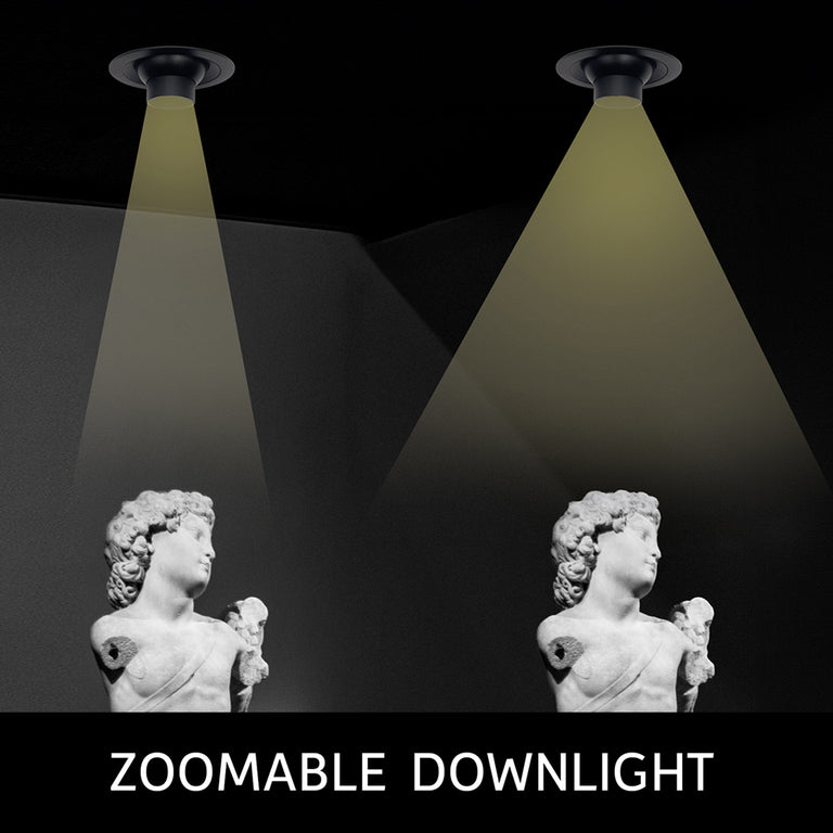 Zoom 8W LED Downlight Black / Cool White