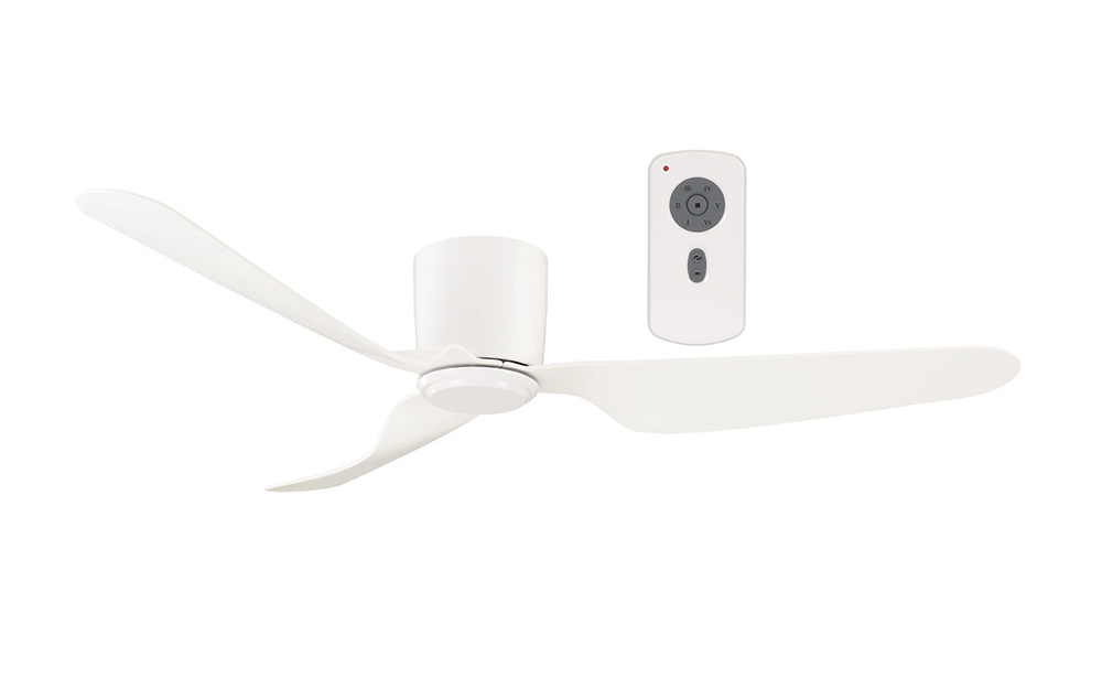 City Dc Low Profile Ceiling Fan 1300mm 52 With Remote White