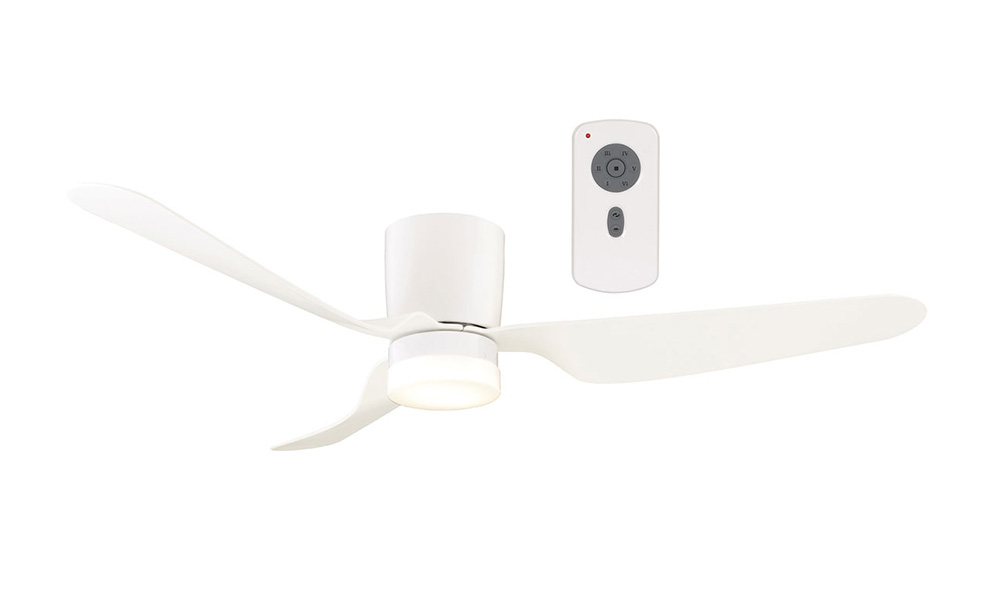 City Dc Low Profile Ceiling Fan 1300mm 52 With Dimmable 12w Led Light
