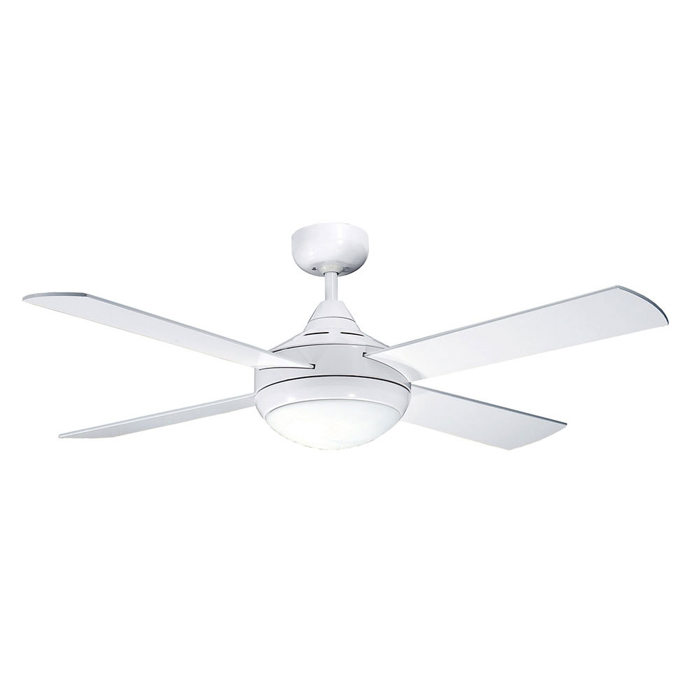 Primo Ac 48 Ceiling Fan With Twin E27 Light White Fsp1244w