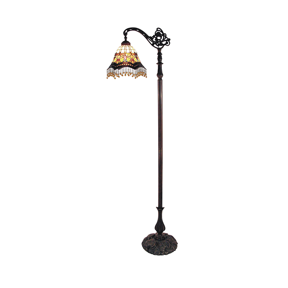 Madonna Tiffany Beaded Floor Lamp - TL-1055G/FLKG