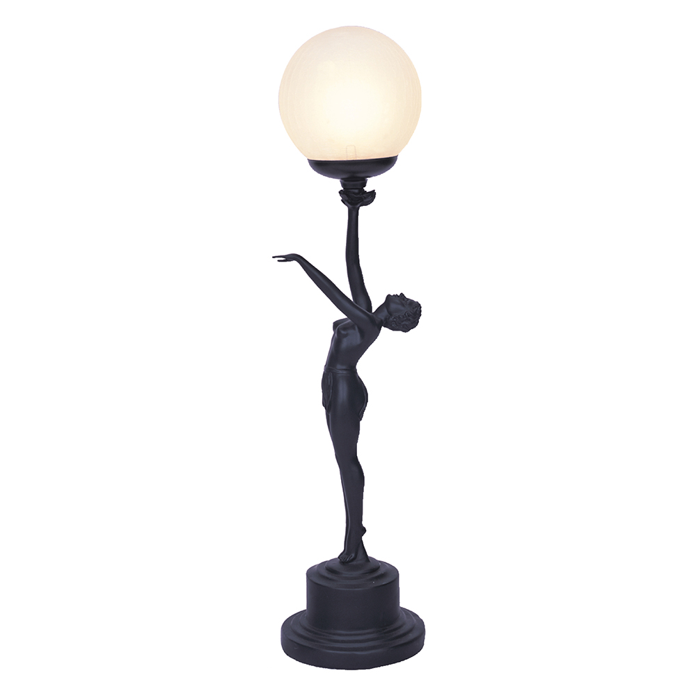 Art Deco Table Lamp Black   TL 5C/BK