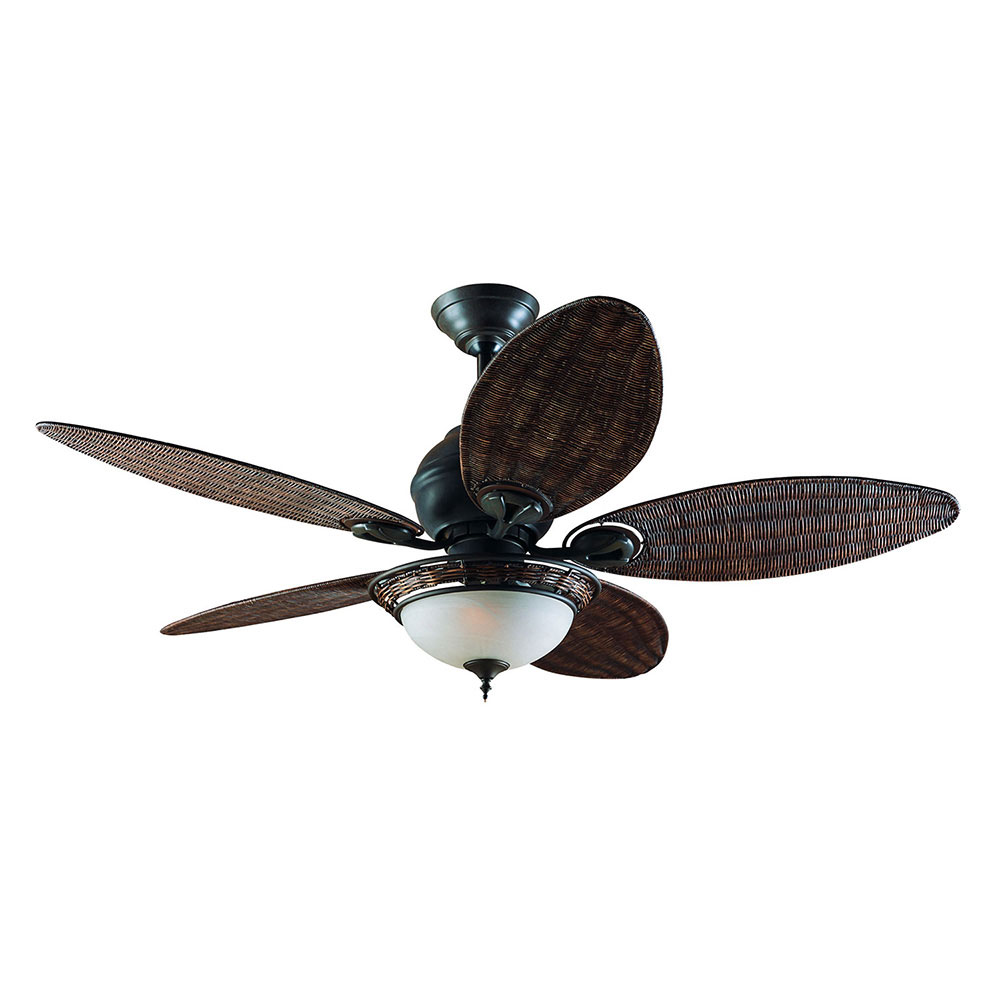 Caribbean Breeze 54 Ac Ceiling Fan With Light Bronze 24457