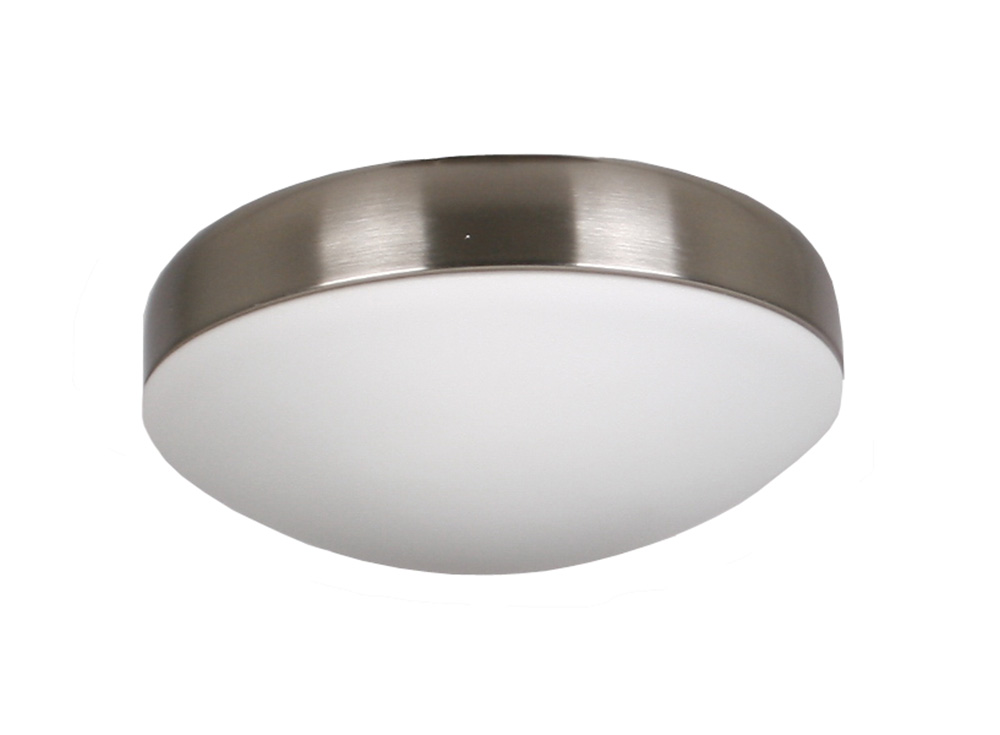 Eclipse With Frosted Glass Ceiling Fan Light Kit Brushed Chrome A348