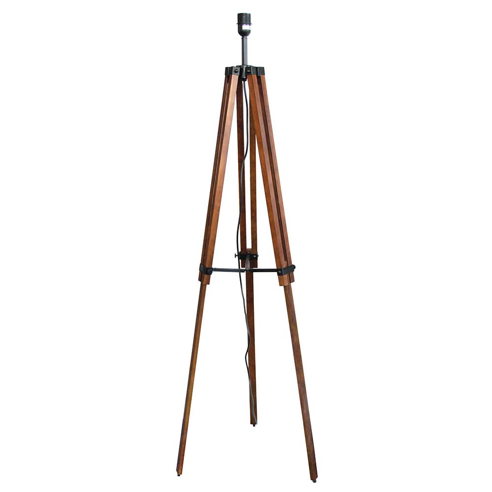 Galileo 1 Light Timber Tripod Floor Lamp Base Only Ol97993