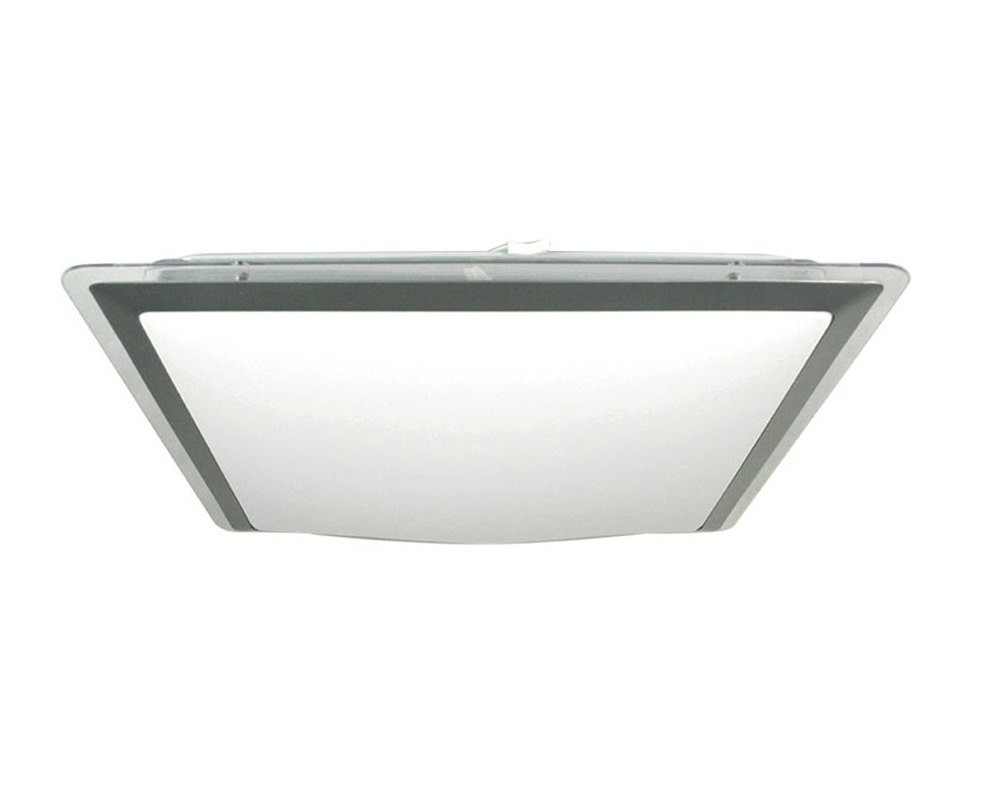 Vello 22 Watt T5 Square Opal Acrylic Ceiling Light Silver Ol48409 22