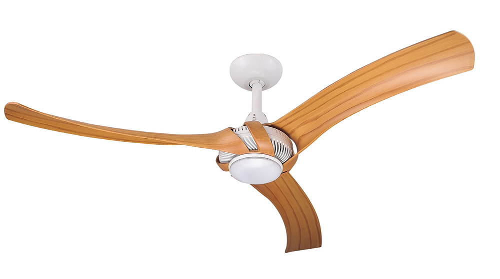 Aeroforce 2 52 Ac Ceiling Fan White With Bamboo Blades Light A352