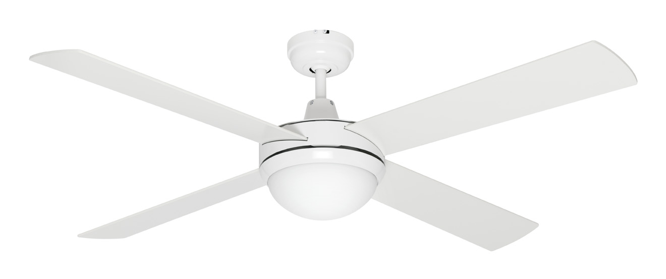 Alton 52 Ac Ceiling Fan With B22 Light Kit White Fc692134wh