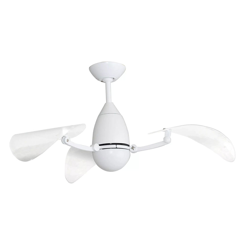 Vampire Dc 42 Ceiling Fan White Motor Clear Blades With 15w